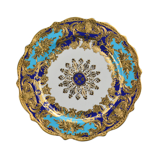 KAROSA欧式碗盘碟餐具套装2024新款轻奢骨瓷陶瓷乔迁家用盘子饭碗