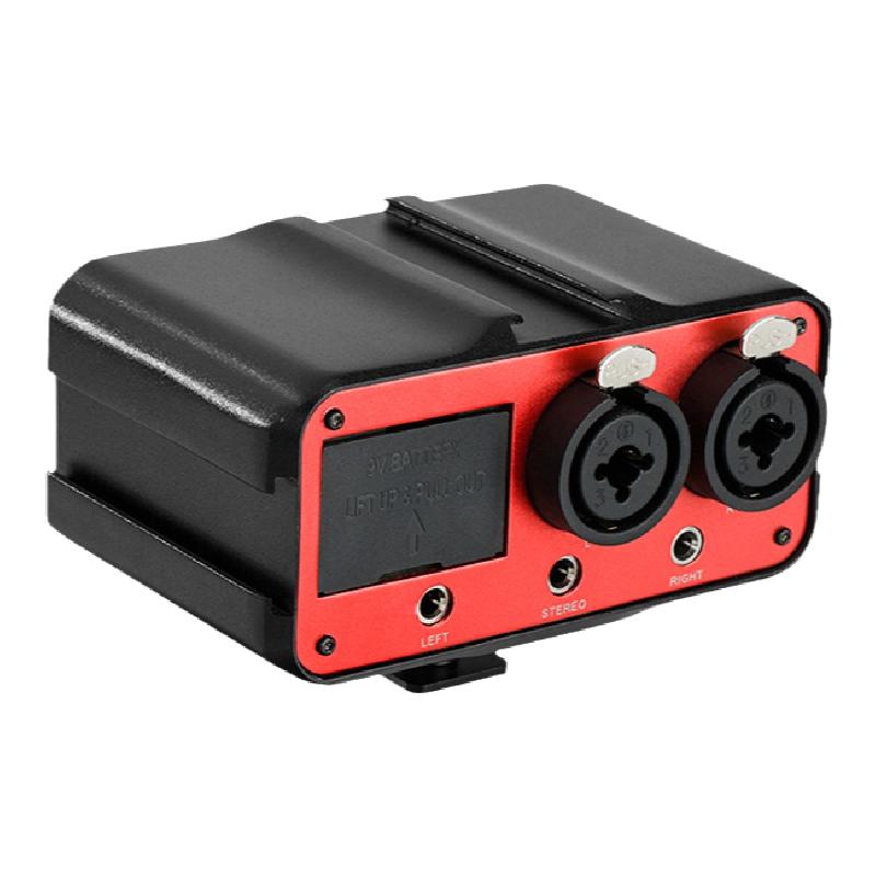 枫笛SR-PAX1单反相机麦克风话筒混音器双声道调音器录音设备