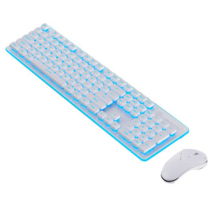 静音键盘有线台式电脑笔记本无线女生办公键鼠标套装机械手感L1