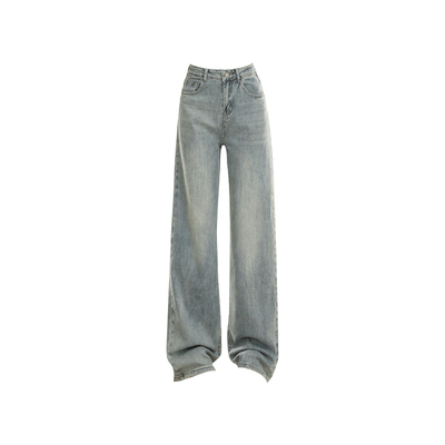 窄版直筒牛仔裤女夏薄款