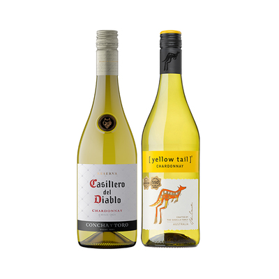 黄尾袋鼠干露红魔鬼霞多丽组合