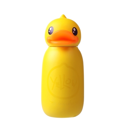 B.Duck小黄鸭保温杯立体鸭头杯盖