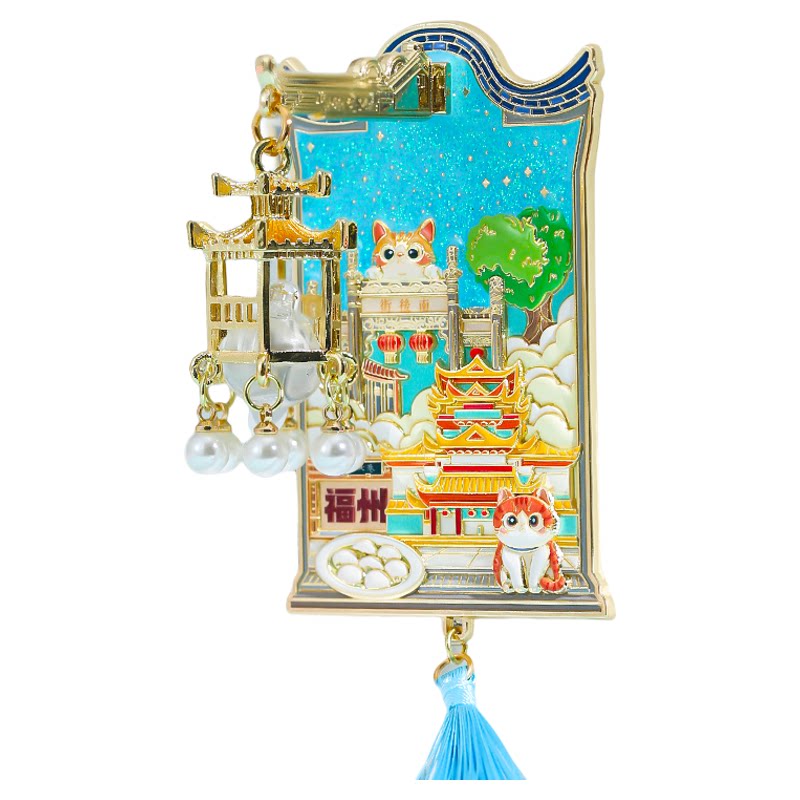 福州发光灯笼冰箱贴旅游纪念品