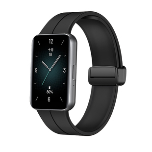 适用华为荣耀手环10磁吸扣硅胶荣耀手环9表带一体专用运动智能手表男生腕带女生夏天表链非原装配件