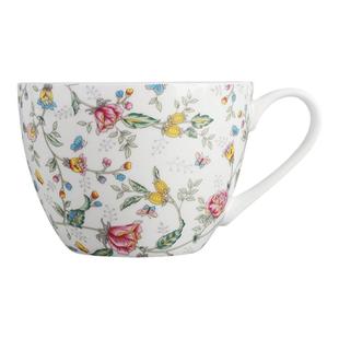 骨瓷早餐杯咖啡杯家用大容量燕麦片杯马克杯牛奶杯陶瓷杯子送盖子