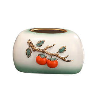 创意新中式国风陶瓷轻奢高级感客厅茶几餐桌抽纸盒餐巾纸盒纸巾盒