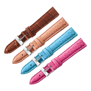 JULIUS聚利时手表带女款女士表带真皮女式通用钢带表链细原装通用