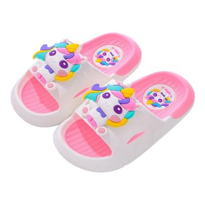 可爱独角兽儿童拖鞋夏季洗澡防滑