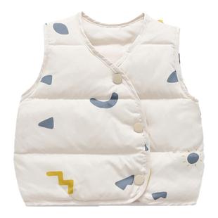 2025新款儿童羽绒马甲婴儿内穿坎肩男童女童保暖内胆宝宝外穿背心