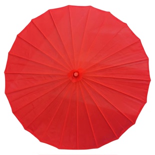 运动会手持道具国风伞舞红色舞蹈伞绸布伞学校开幕式表演专用道具