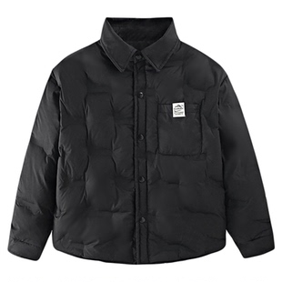 V/雅鹿男童女童轻薄羽绒服翻领中大童儿童保暖立领外穿羽绒内胆厚