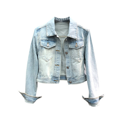 简兰顿百搭常规牛仔布长袖