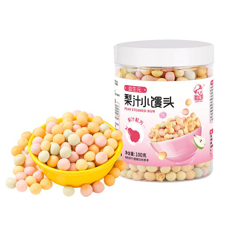 宝宝零食果蔬小馒头溶豆无添加蔗糖奶豆送8个月0一1婴儿辅食食谱