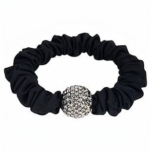 (豹纹皮筋水钻发圈女)扎头发高马尾丸子头皮筋日韩风发绳扎头绳