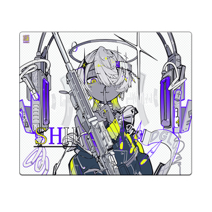 D-GLOW【冰晶】ICE SPEED二次元钢化玻璃鼠标垫女生FPS专用超大号