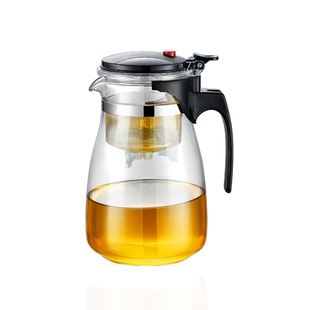 一键过滤茶具飘逸杯泡茶壶耐热防爆玻璃茶壶茶水分离茶壶家用泡茶