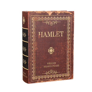 欧式复古假书摆件装饰轻奢仿真书收纳盒藏手机的盒子书本道具模型