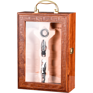 高档红酒包装礼盒双支装葡萄酒木箱空盒白酒礼品盒瓶子包装盒定制