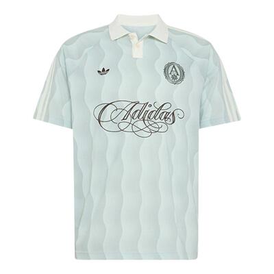 【自营】adidas阿迪达斯三叶草足球风POLO领T恤男短袖上衣 KX1256