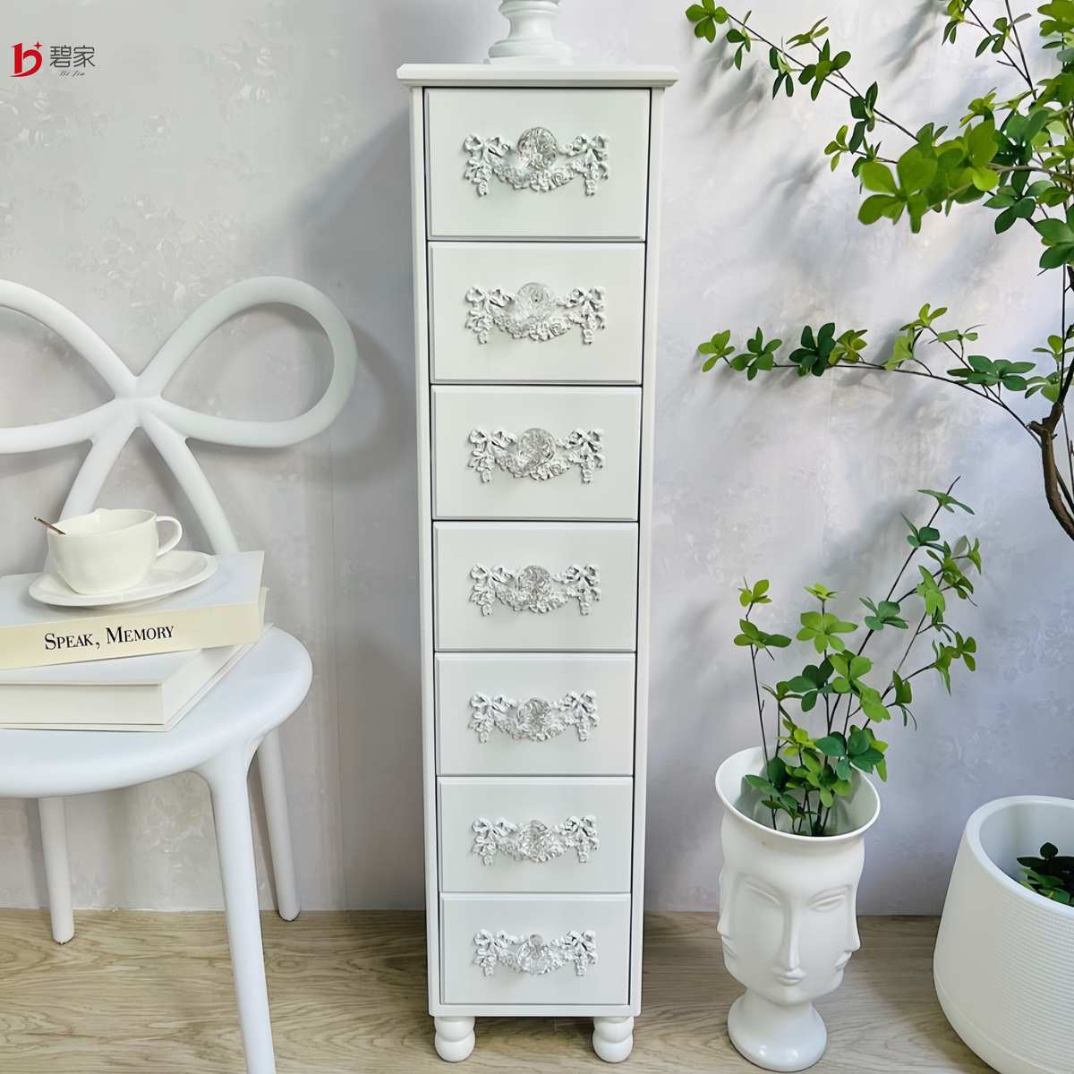 碧家法式风格实木斗柜 多尺寸多颜色 适合小户型使用