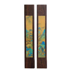 善琏湖笔 千里江山镇纸 书法专用实木镇尺压书神器书法压纸石毛笔字压条文房四宝镇纸压纸条压纸镇尺压纸板