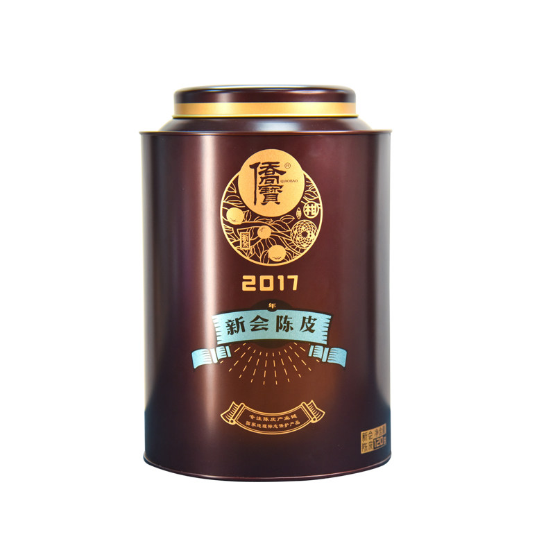 侨宝八年新会陈皮2017年陈香120g/罐三江产区大红皮广东特产泡茶