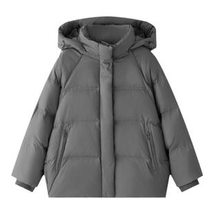 虾酱麻麻男童羽绒服冬季2025新款男孩90白鸭绒加厚连帽儿童装外套