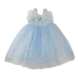 高端女童爱莎公主裙夏季冰雪奇缘艾莎生日礼服长裙儿童仙女纱裙子