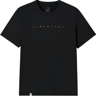 全棉时代短袖T恤男士快干T恤宽松纯色百搭经典上衣针织打底衫凉感