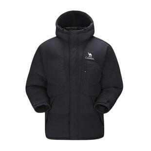 骆驼运动羽绒服冬新款男女款防泼水3A抗菌连帽面包服