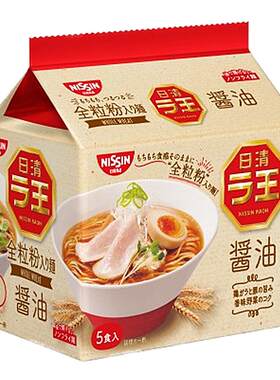 日清拉王酱油味非油炸美味泡面