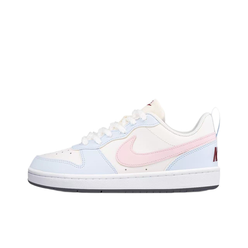 球鞋定制 Nike Court Borough 海盐奶泡 少女甜妹 低帮女子板鞋