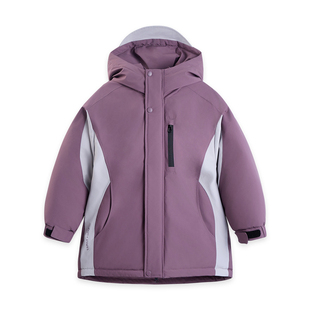 EBAER儿童短款羽绒服冬季男女童户外登山服防风防水保暖羽绒外套