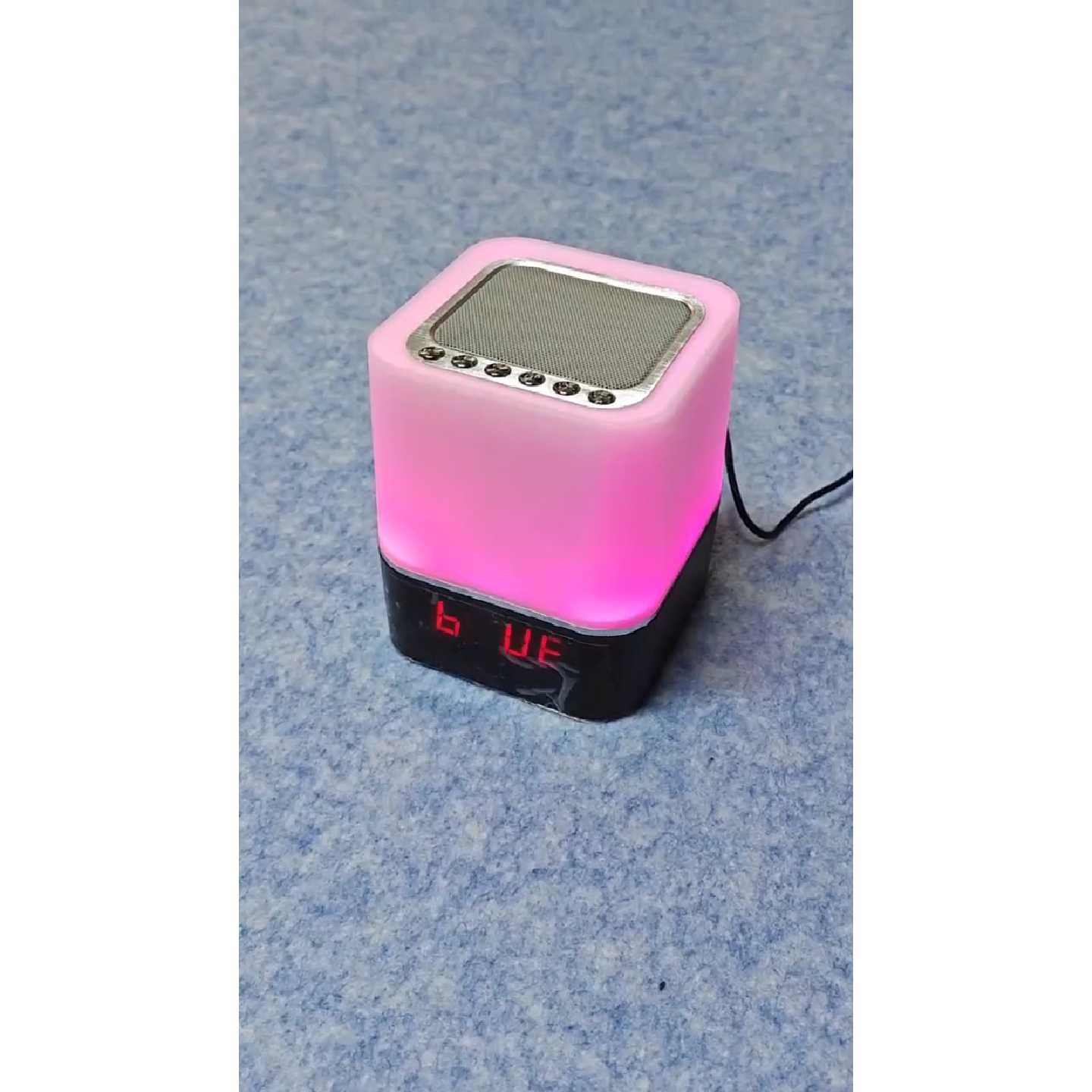 【议价-可维修】无线蓝牙音箱时钟音乐闹钟 床头LED小夜灯发光音