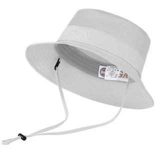 美国PGA 高尔夫帽子男球帽可调节渔夫帽透气孔吸汗带遮阳帽服装