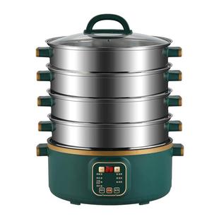 大容量2025新款电蒸锅家用式三层多功能自动断电蒸笼蒸煮可预约