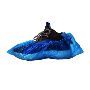 特厚鞋套一次性加厚耐磨防水防滑防尘家用脚套室内实验室塑料鞋套