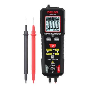 德力西迷你万用表智能电压表NCV测量升级款直接安装表笔测量
