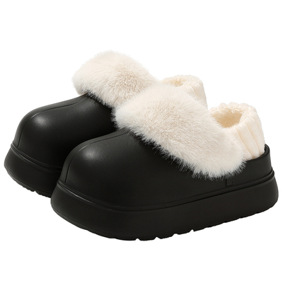 防水可拆卸棉拖鞋女款外穿秋冬季