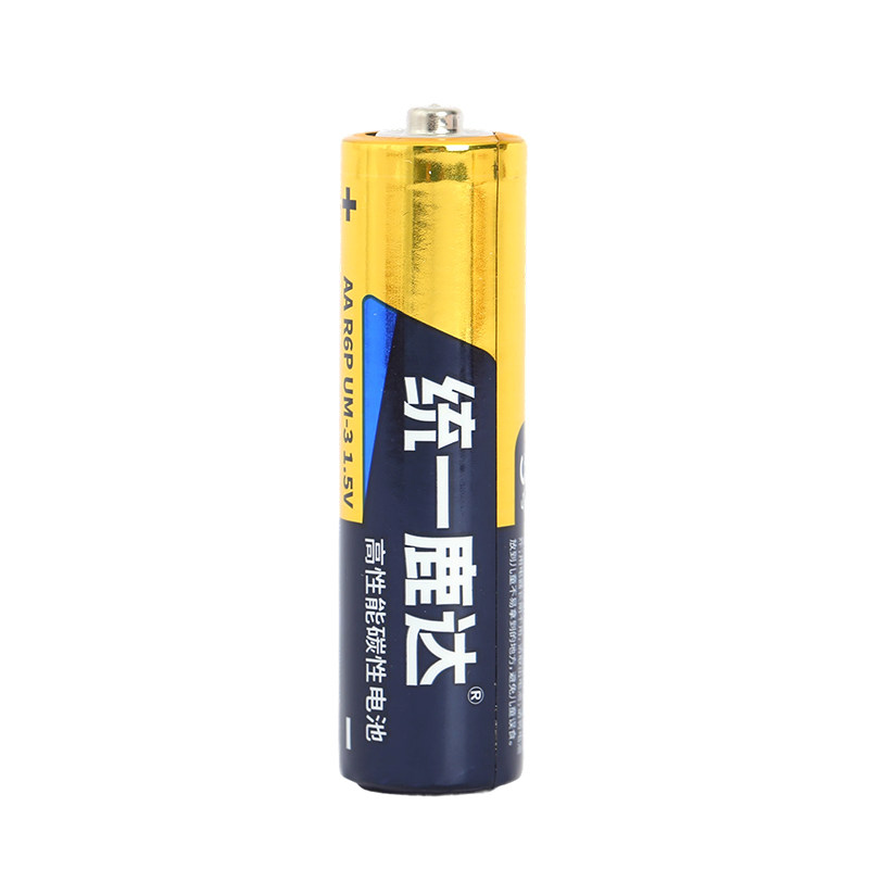 统一鹿达5号1.5V干电池7号遥控器闹钟挂钟玩具家用环保碳性电池