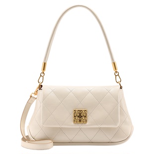 梦特娇女包2025新款菱格通勤上班腋下包小众高级感羊皮单肩斜挎包