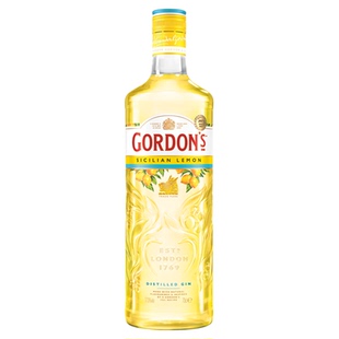帝亚吉欧Gordon's/哥顿西西里柠檬味金酒鸡尾酒金汤力调酒700ml