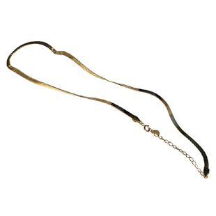 TYUSHA时髦高级ins正确版s925纯银镀金蛇骨项链轻奢百搭锁骨链女