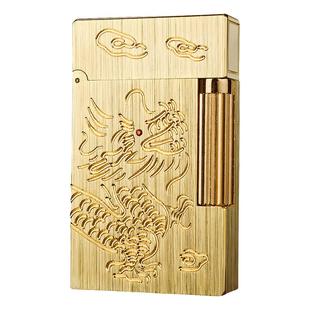 法国DUFAN都梵正品朗声打火机 飞龙在天 祥云金龙 三面刻男士正版