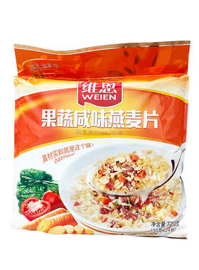 维恩720g24小袋装咸味果蔬粗粮谷物营养速溶早餐冲饮即食燕麦片