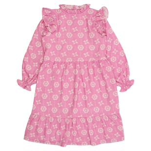 3件38折 the new society FW24秋冬女宝宝纯棉长袖连衣裙