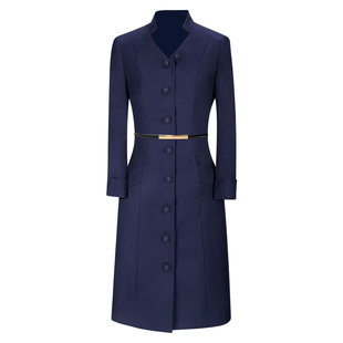 高端职业连衣裙女春通勤气质酒店前台接待售楼部客服珠宝店工作服