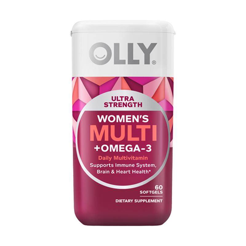 【张柏芝同款】OLLY女士鱼油复合维生素omega3女性多维胶囊生物素