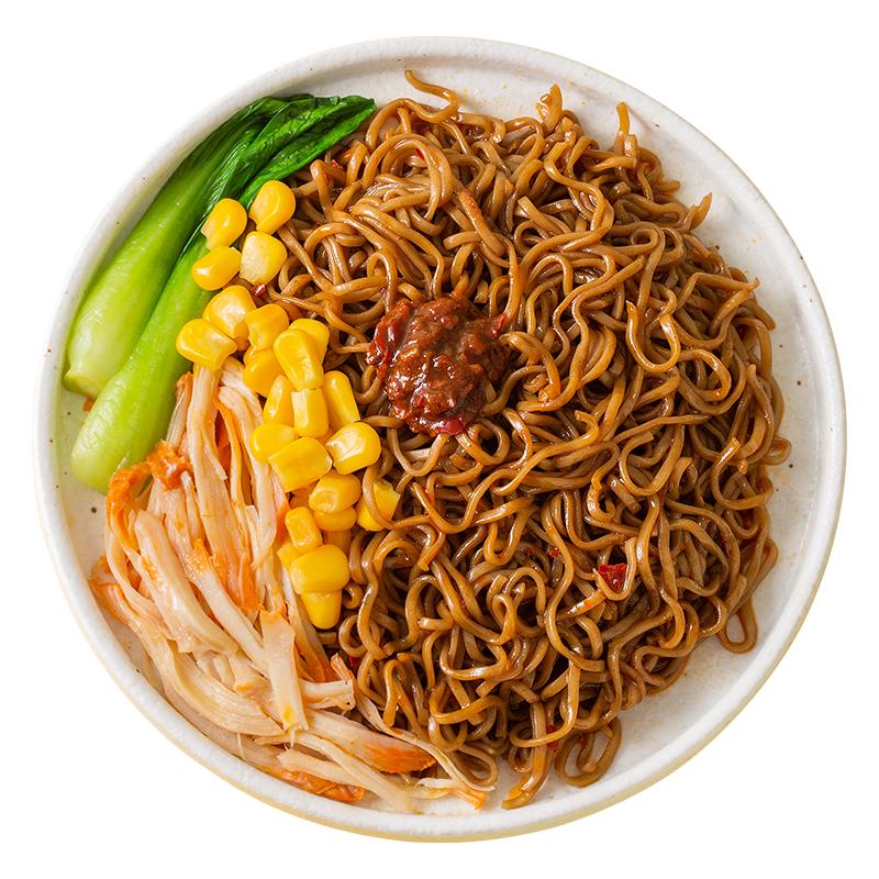 荞麦面低脂肪非油炸慢碳水低泡面脂代餐袋装整箱带调料