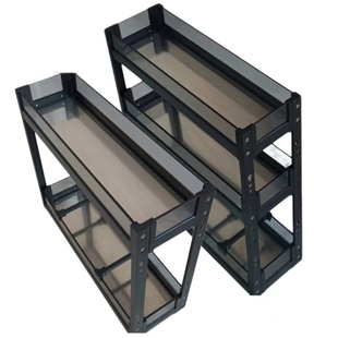 窄柜拉篮厨房厨柜铝合金150柜抽屉式调味拉篮35深浅柜调料置物篮